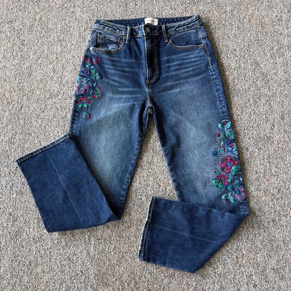 Sundance Driftwood Embroidered Stella Flashflower Jeans Size 29" X 29" NWOT